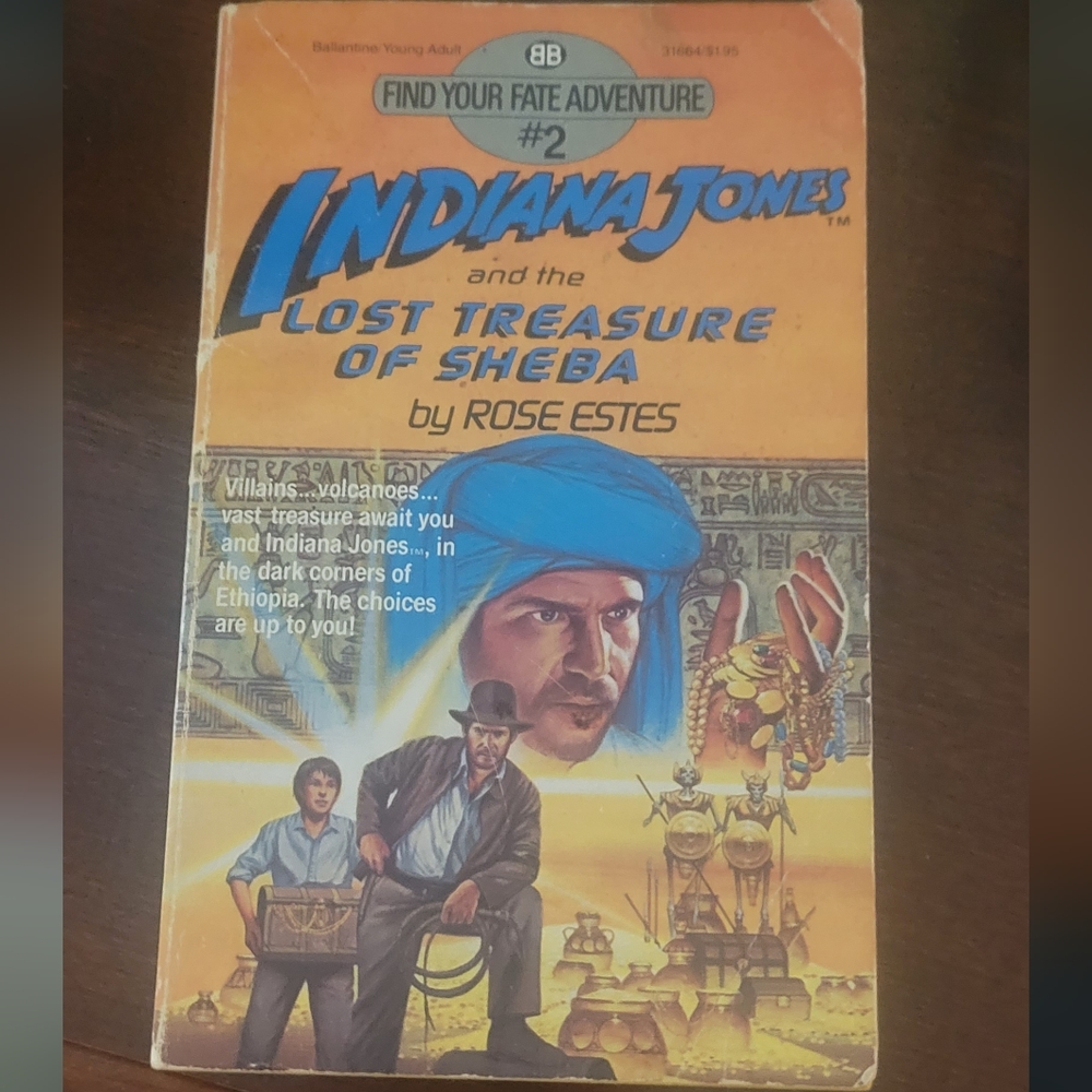 Vintage Book, Indiana Jones and the Lost Treasure of Sheba